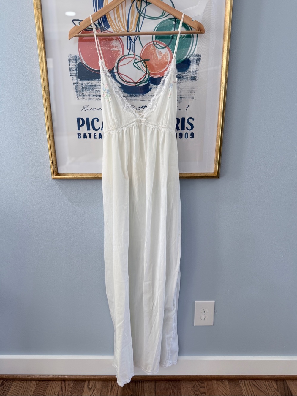 Barbizon Vintage Cotton Nightgown Maxi Length Medium